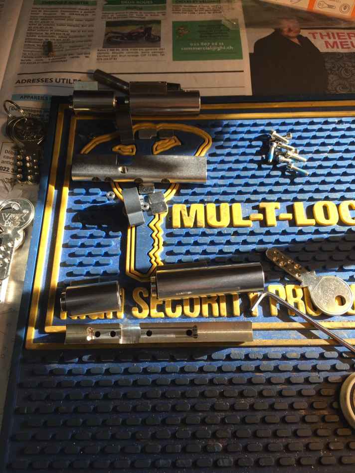 Organigramme de clé avec la mis en passe